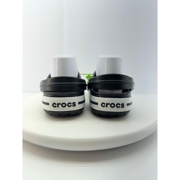 CROCS Crocband Men’s Size 12 Black Clog Sandals 11016-001 Slip On Shoes NEW - Picture 4 of 9